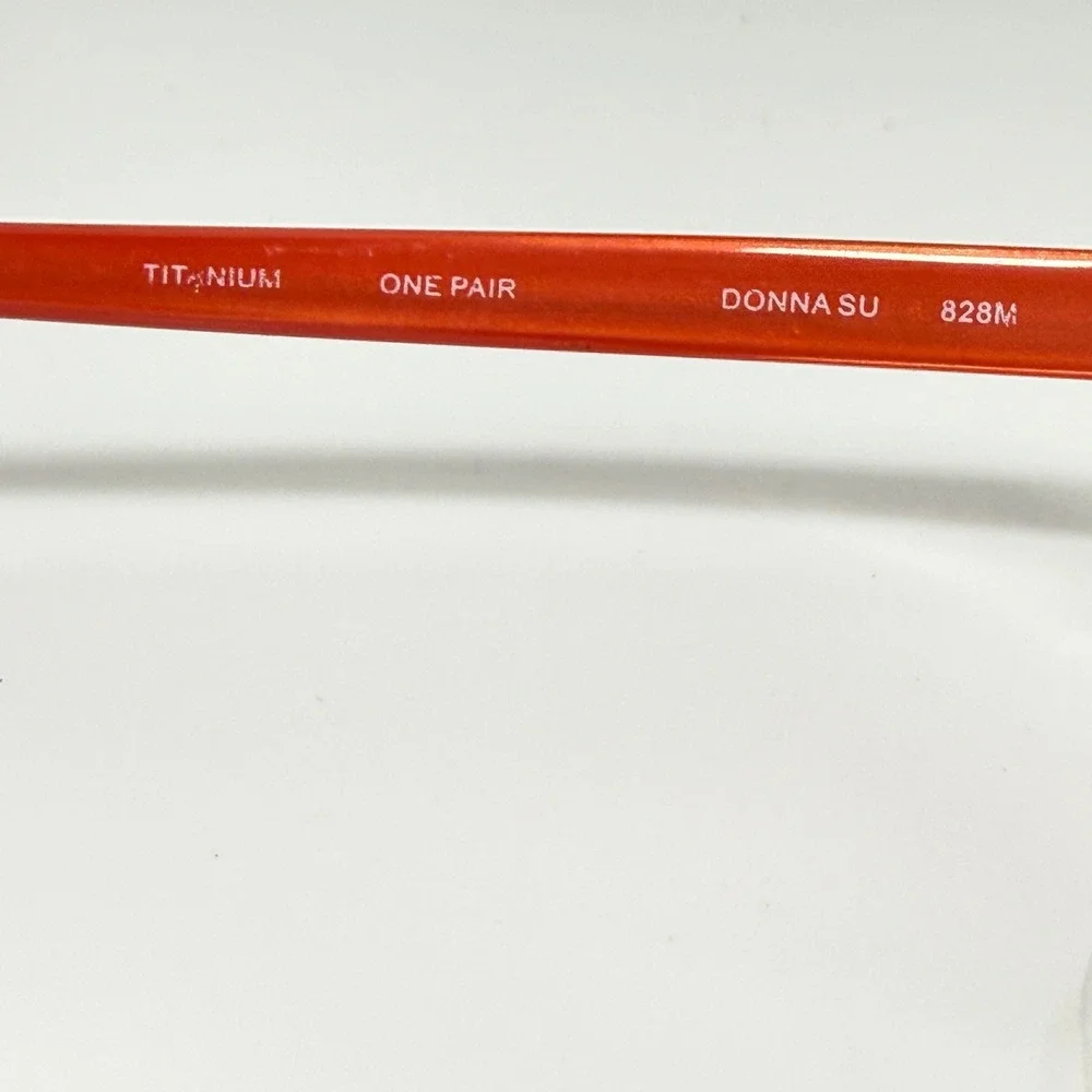 l.a. Eyeworks Donna Su 828M Titanium Eyeglasses‎ Frames Red Brown Japan 21948